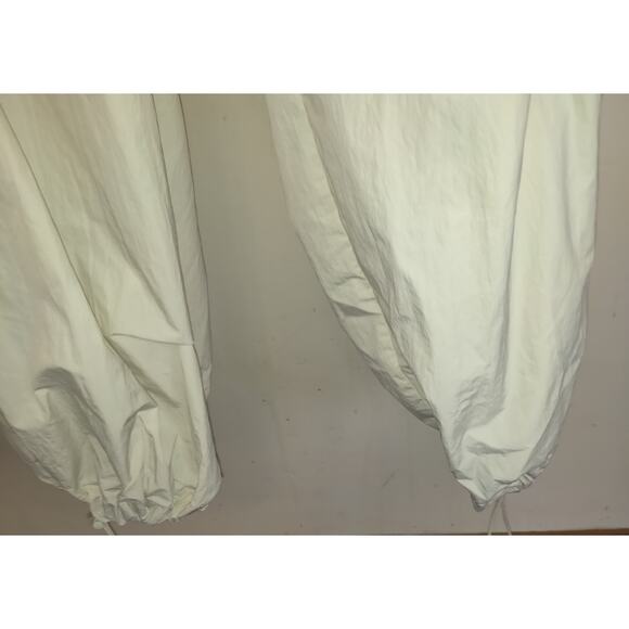 Zara Parachute Jumpsuit XL Halter Cargo Gorp Plunge ECRU Cream NWT Limited Belt - Picture 14 of 16